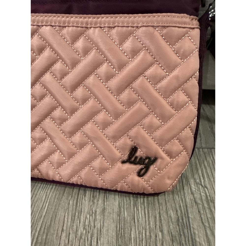 Lug Pirouette Crossbody Belt Bag Quilted Berry Blush Pink Women‎ Small Handbag - Picture 2 of 9